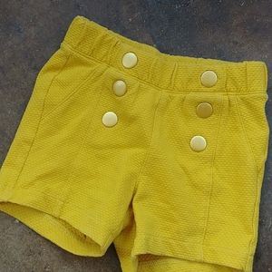 Mustard yellow shorts